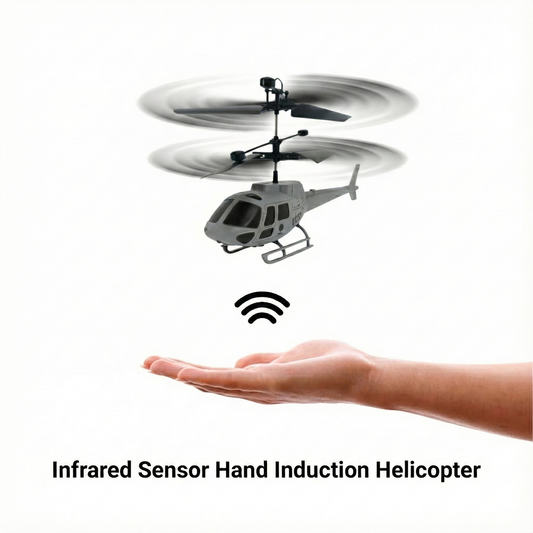 Military Model Helicopter Hand Gesture Sensor Control Flying Toy
