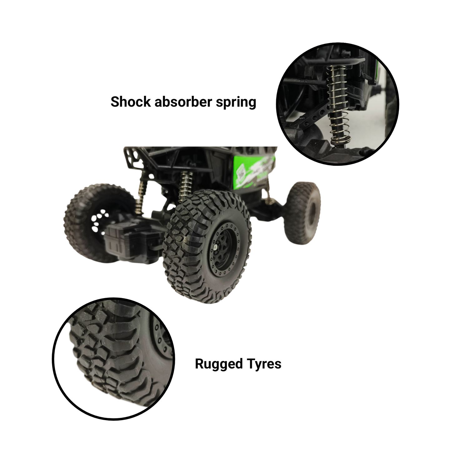 RC Climbing Car Powerful 2WD Engine with Nitro Booster – Off-Road Remote Control