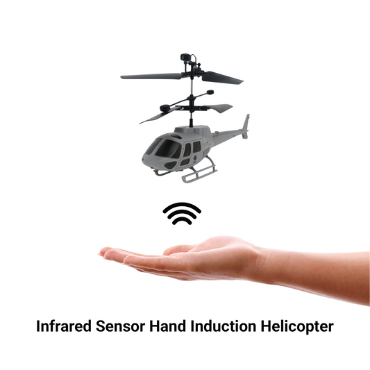 Military Model Helicopter Hand Control Sensor Flying Helicopter Toy