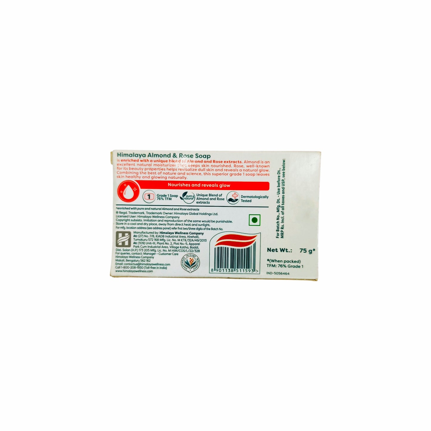 Himalaya Almond & Rose Soap - 75 g