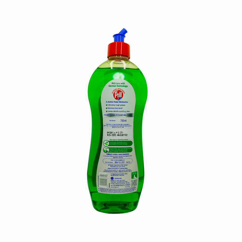 Pril Dishwash Liquid – Lime Grease Fighter (750ml)