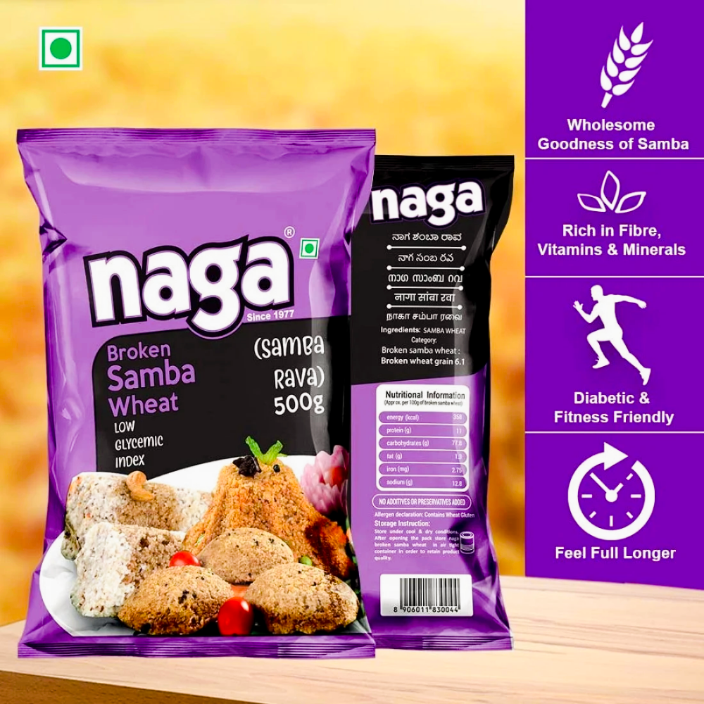 Naga Broken Samba Wheat Rava - π±π¬π¬π΄