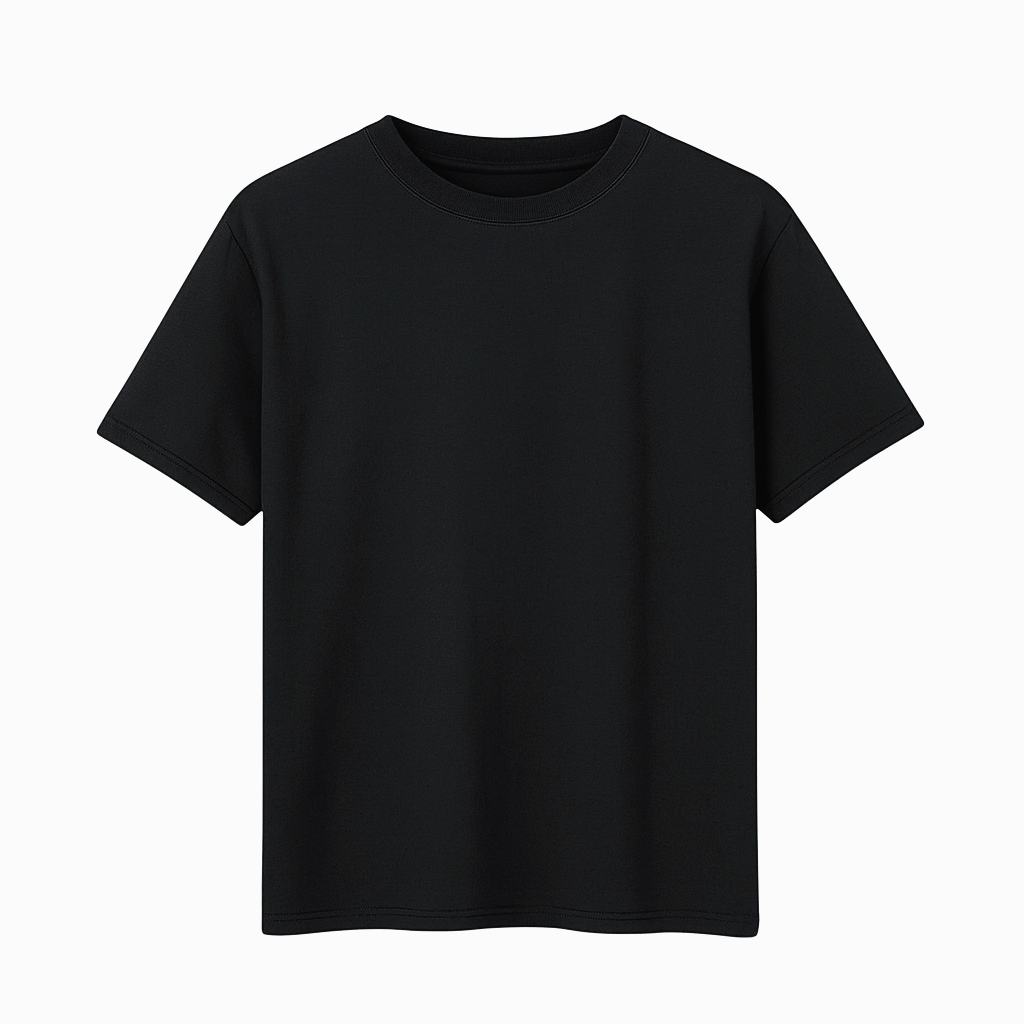 Classic Black Tee – Soft & Comfortable