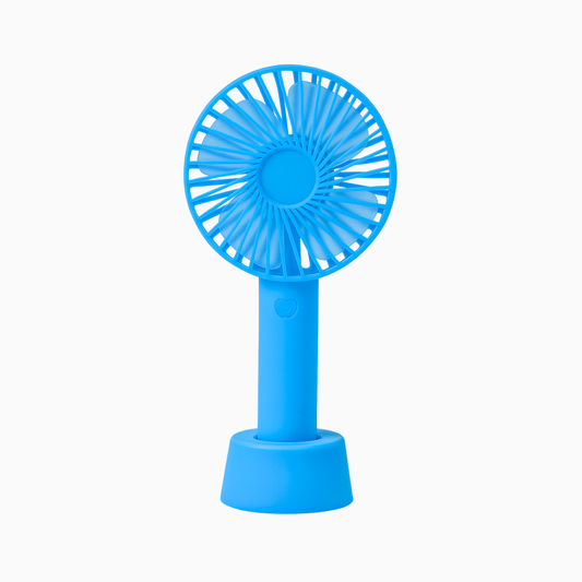 Portable USB Type-C Rechargeable Mini Fan – Handheld & Desk Fan (Green / Blue)