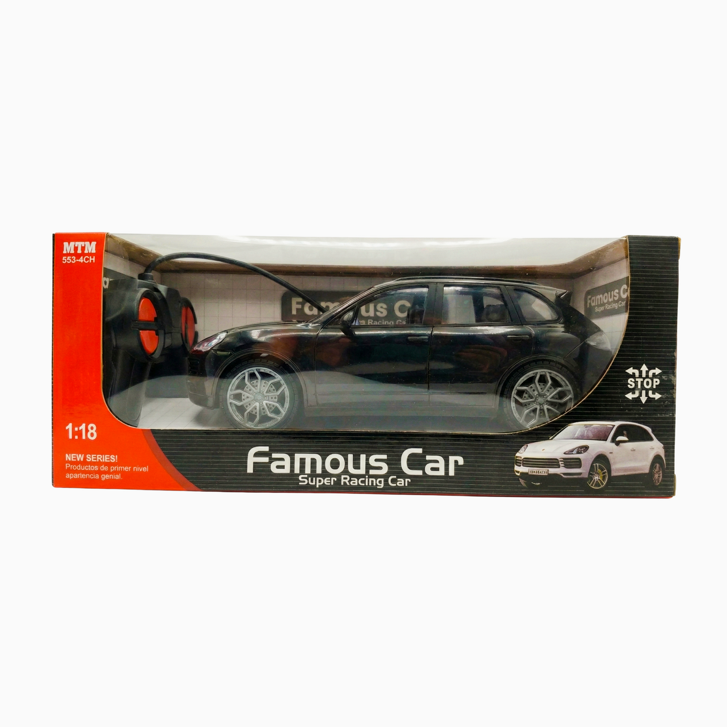 Porsche - Style RC Car Rechargeable Car BLACK COLOUR