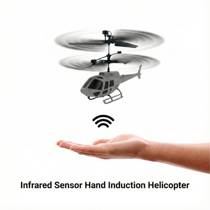 Military Model Helicopter Hand Gesture Sensor Control Flying Toy