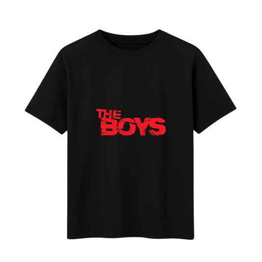 Men's Cotton Printed T-Shirt THE BOYS (Black)