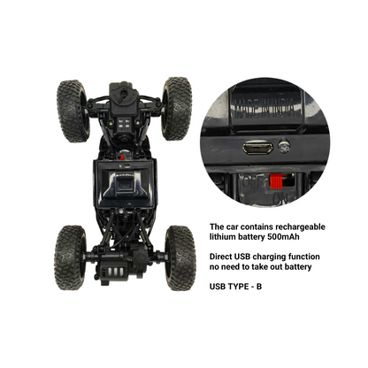 RC Climbing Car Powerful 2WD Engine with Nitro Booster – Off-Road Remote Control