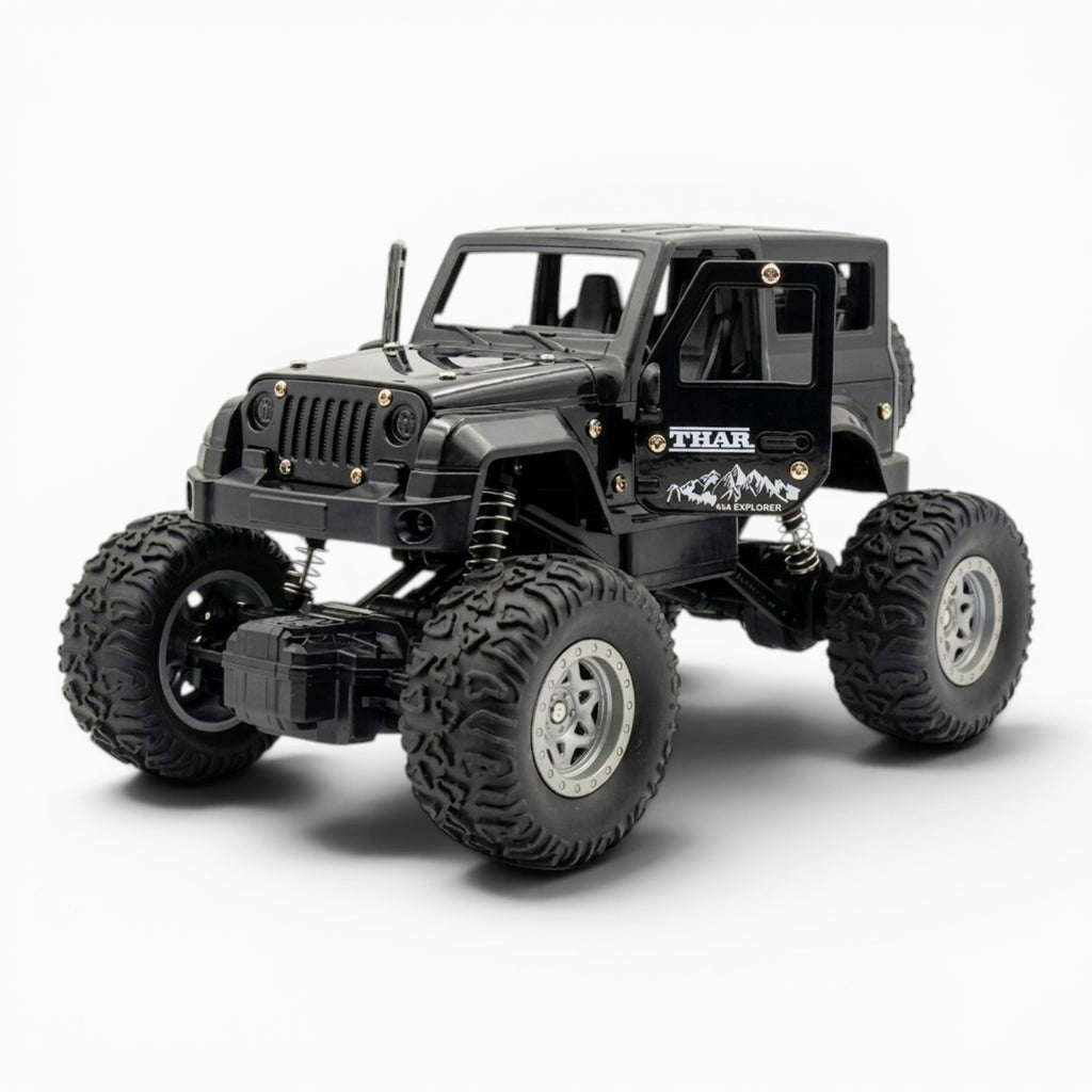 RC Thar | 1:18 Scale | Remote Control Off-Road Car for Kids | Rechargeable Battery | BLACK COLOUR