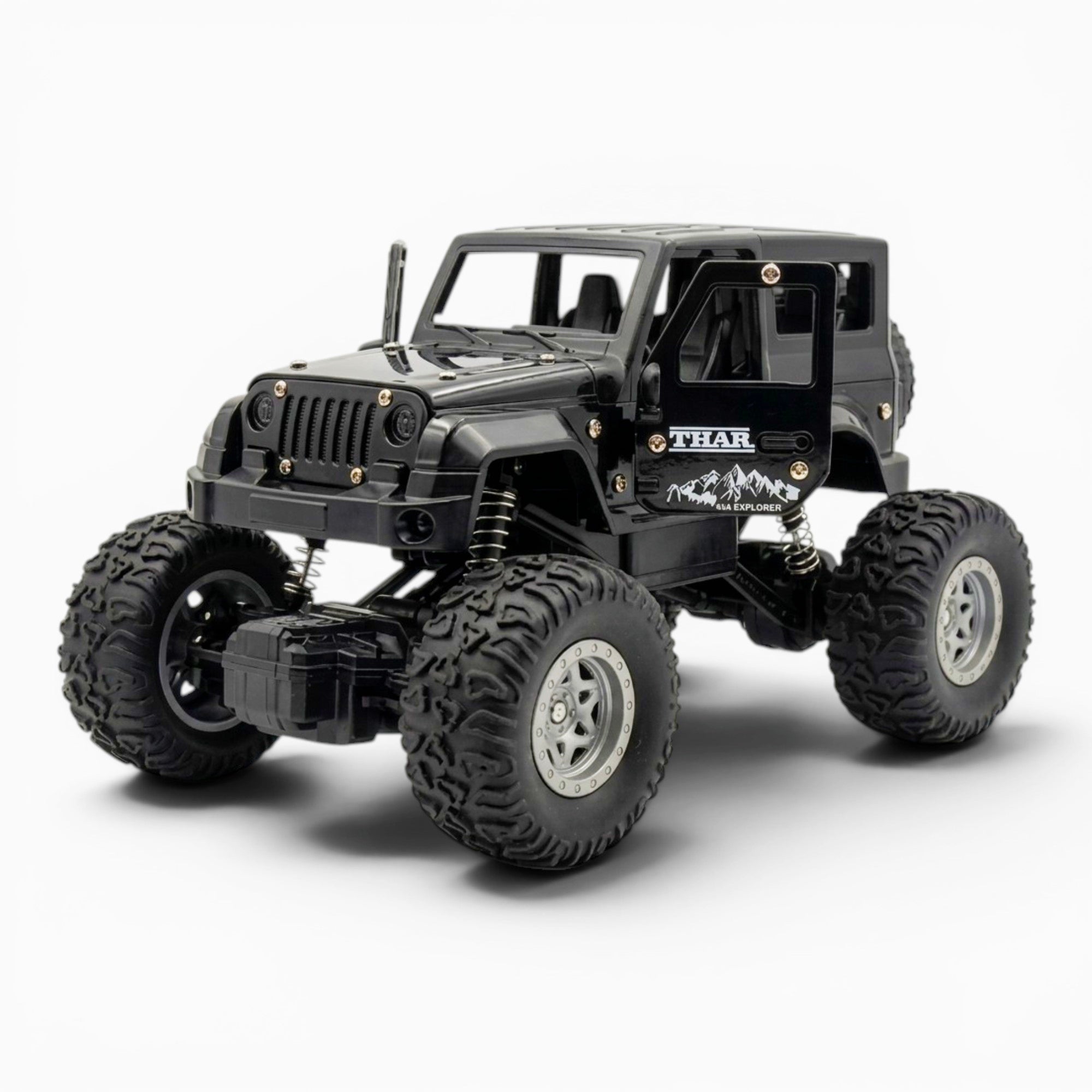 RC Thar | 1:18 Scale | Remote Control Off-Road Car for Kids | Rechargeable Battery | BLACK COLOUR