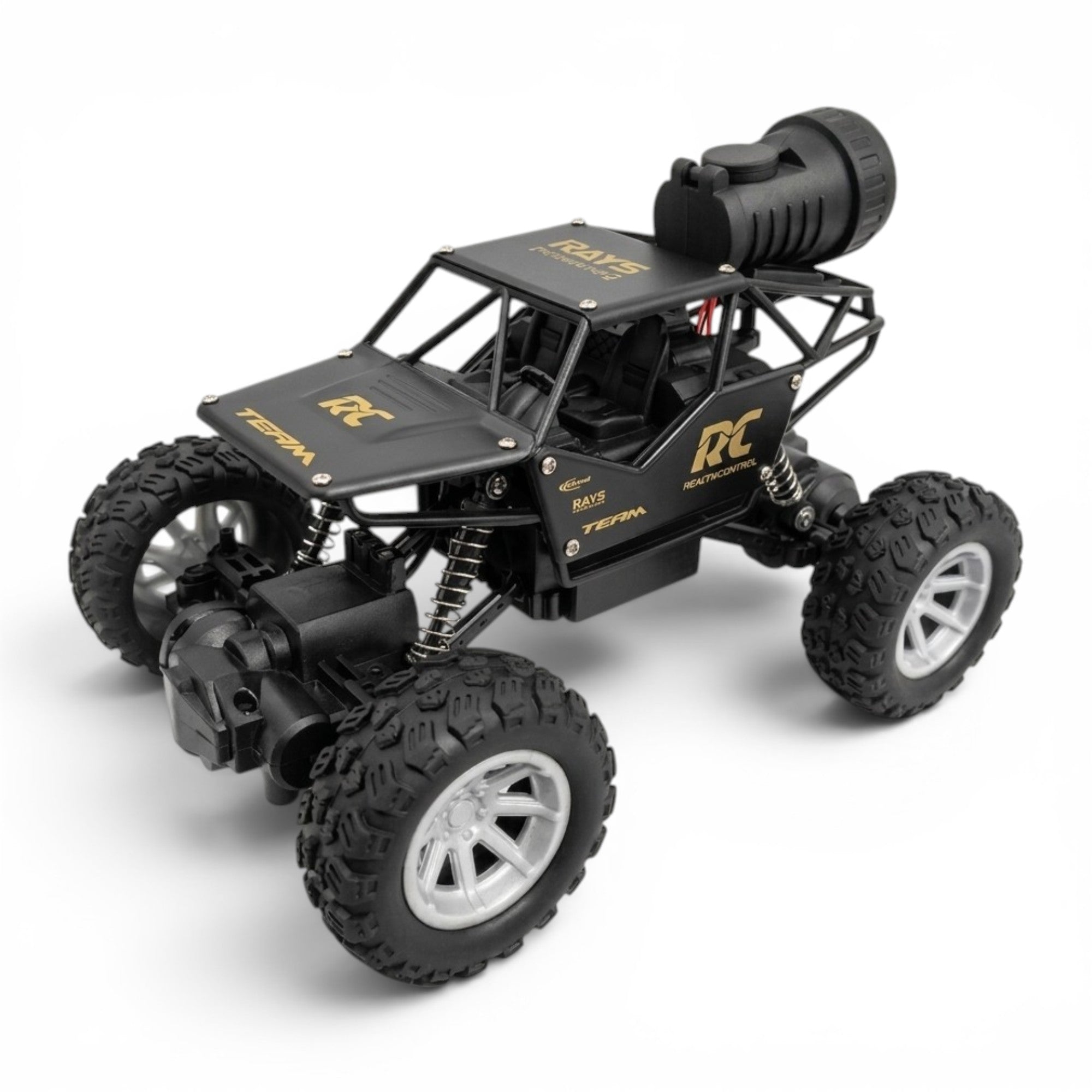 RC Rock Crawler | 1:18 Scale | Remote Control Off-Road Car for Kids | Rechargeable Battery | BLACK COLOUR