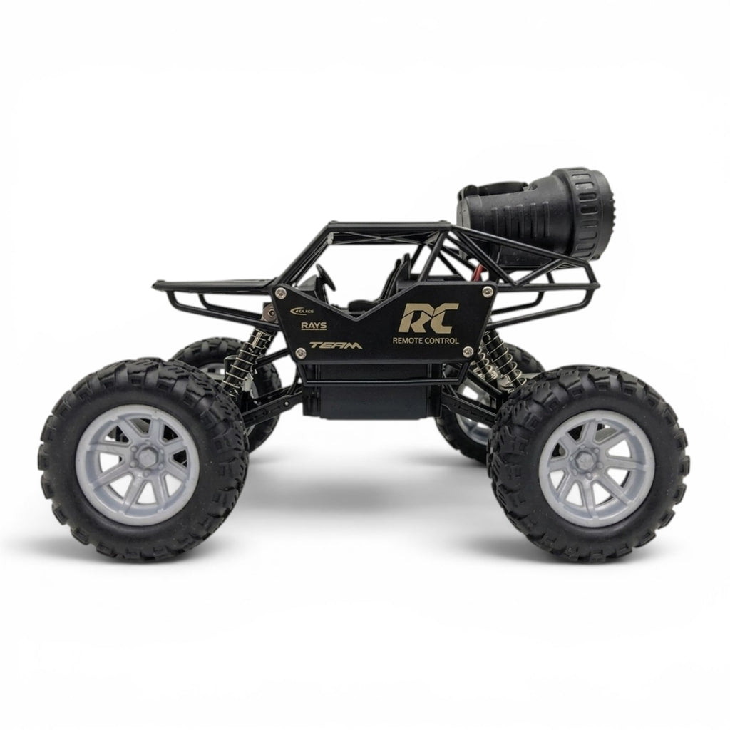 RC Rock Crawler | 1:18 Scale | Remote Control Off-Road Car for Kids | Rechargeable Battery | BLACK COLOUR