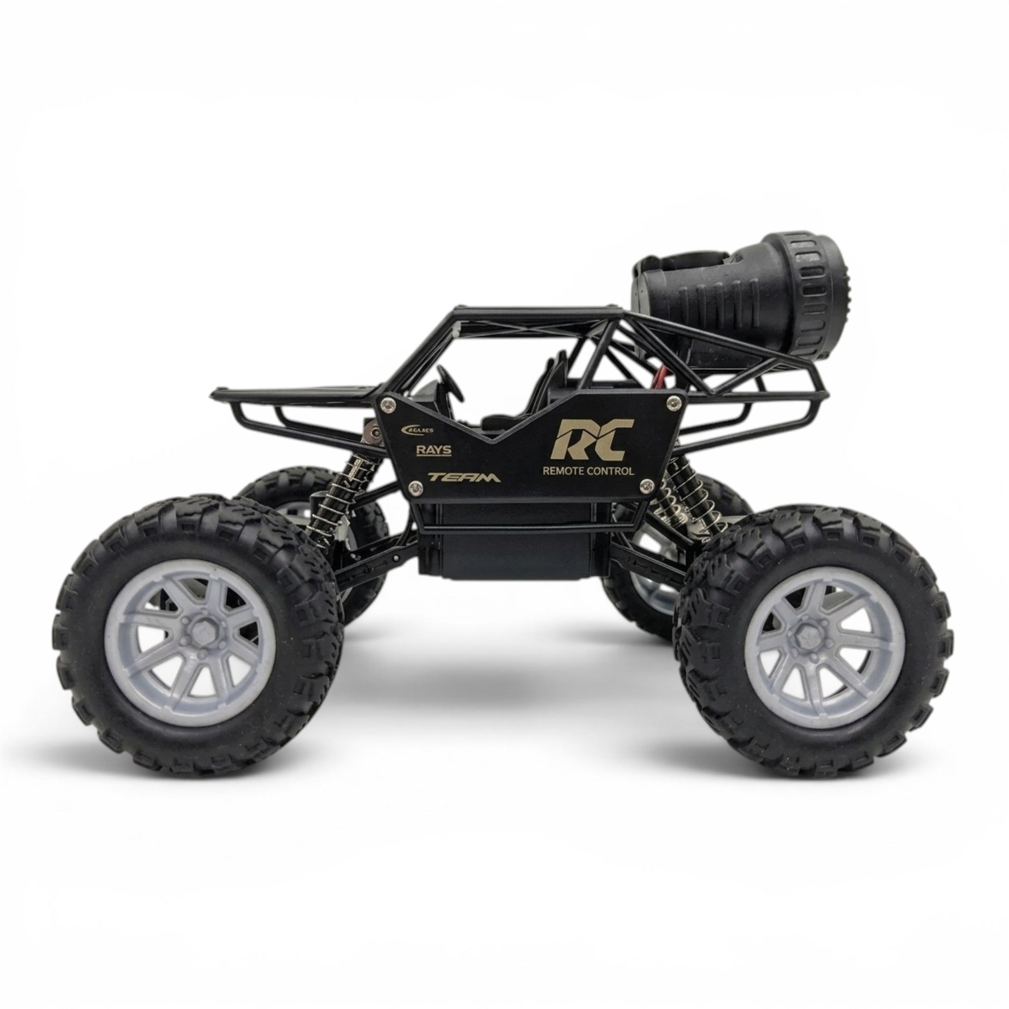 RC Rock Crawler | 1:18 Scale | Remote Control Off-Road Car for Kids | Rechargeable Battery | BLACK COLOUR