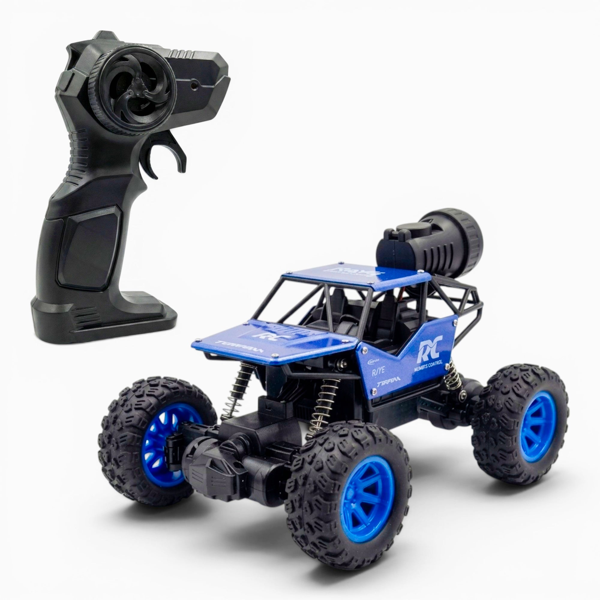 RC Rock Crawler | 1:18 Scale | Remote Control Off-Road Car for Kids | Rechargeable Battery | BLUE COLOUR