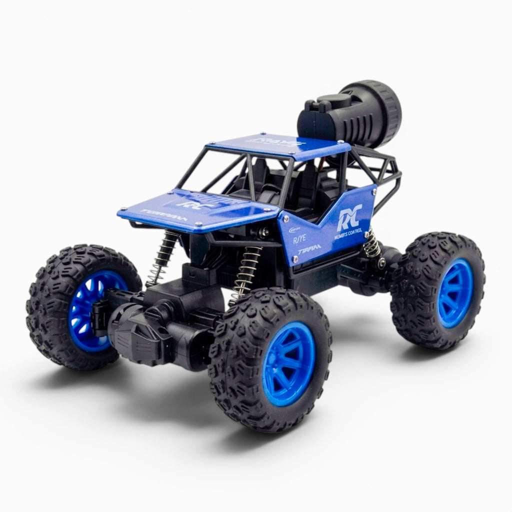 RC Rock Crawler | 1:18 Scale | Remote Control Off-Road Car for Kids | Rechargeable Battery | BLUE COLOUR