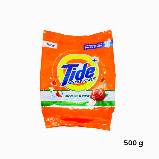 Tide Double Power Detergent Powder – Jasmine & Rose (Orange Pack - 500 g)