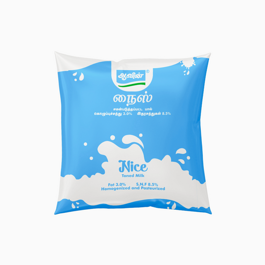 Aavin Nice Toned Milk - 𝟱𝟬𝟬𝗺𝗹