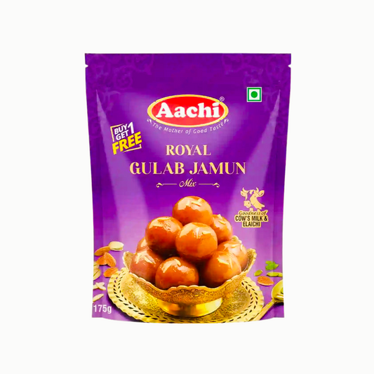 Aachi Royal Gulab Jamun Mix - 𝟭𝟳𝟱𝗴 (𝗕𝘂𝘆 𝟭 𝗚𝗲𝘁 𝟭 𝗙𝗿𝗲𝗲)