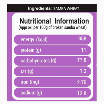 Naga Broken Samba Wheat Rava - 𝟱𝟬𝟬𝗴