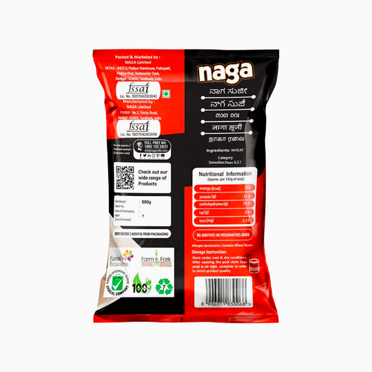 Naga Rava Sooji Double Roasted - 𝟱𝟬𝟬𝗴