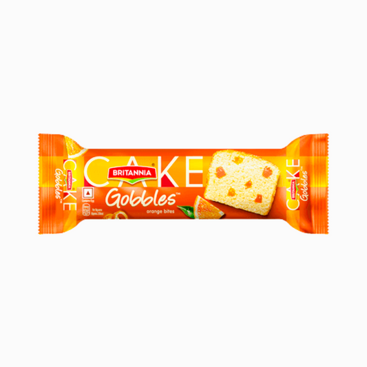 Britannia Cake Gobbles Orange Bites - 𝟭𝟬𝟬𝗴