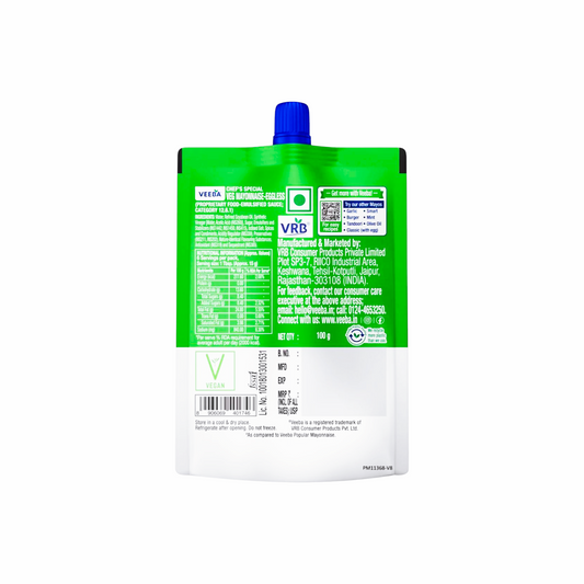Veeba Mayonnaise Veg Eggless -  𝟭𝟬𝟬𝗴