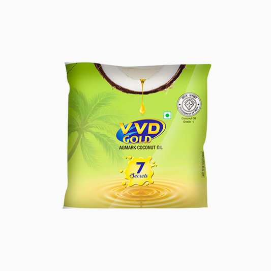 VDD Gold Coconut Oil - 𝟱𝟬𝟬 𝗠𝗟 Pouch