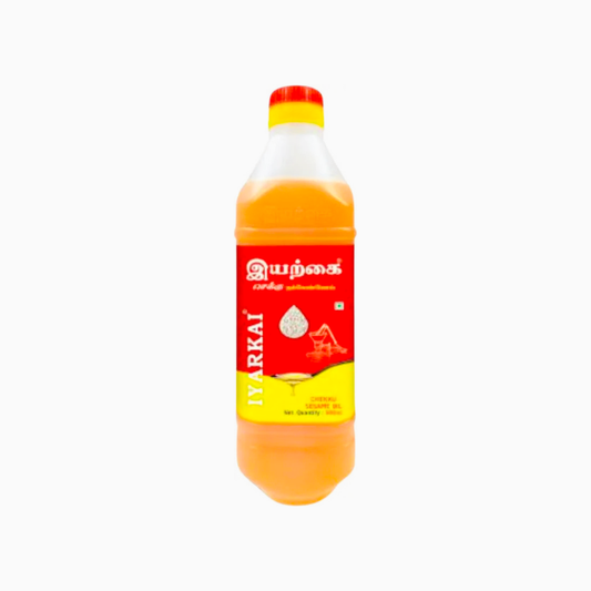 Iyarkai Chekku Sesame Oil - 𝟱𝟬𝟬 𝗠𝗟