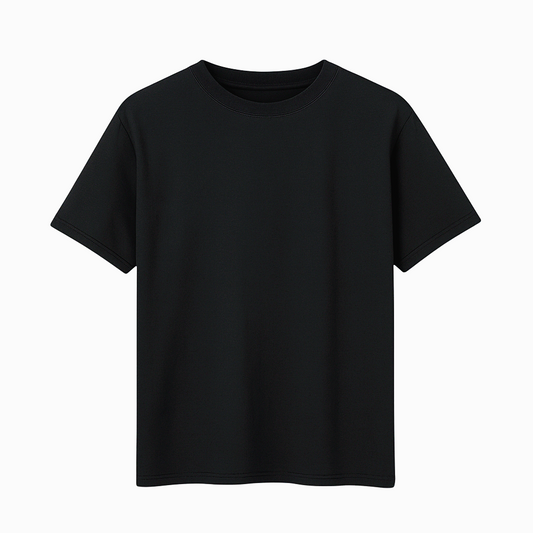 Classic Black Tee – Soft & Comfortable