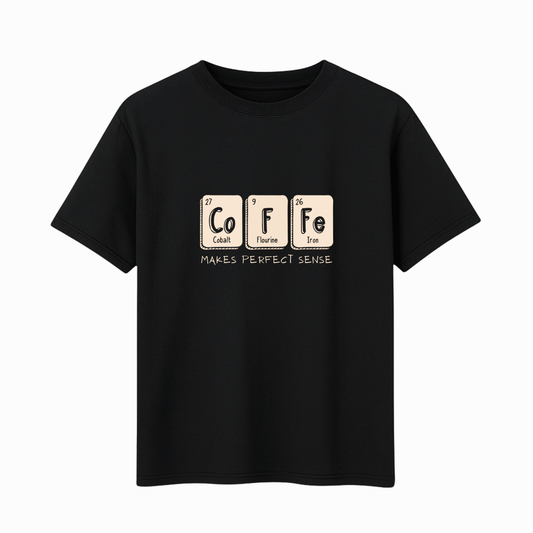 Coffee Chemistry - Black Cotton Tee