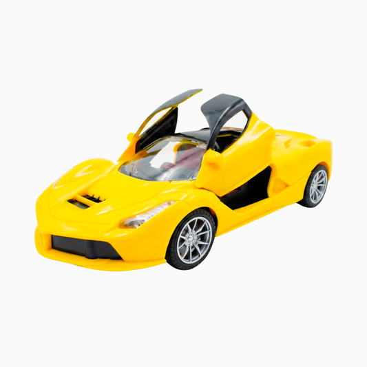 Ferrari - Style RC Car with Remote Door Opening – YELLOW COLOUR