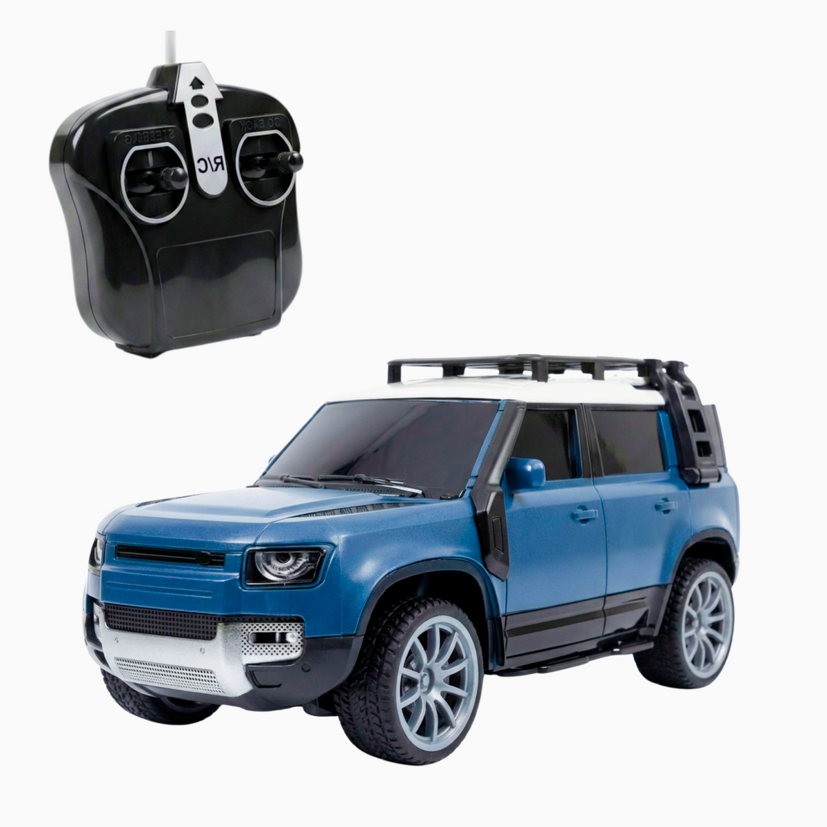 RC Defender Car | Remote Control Car for Kids | Rechargeable Battery | NAVY BLUE