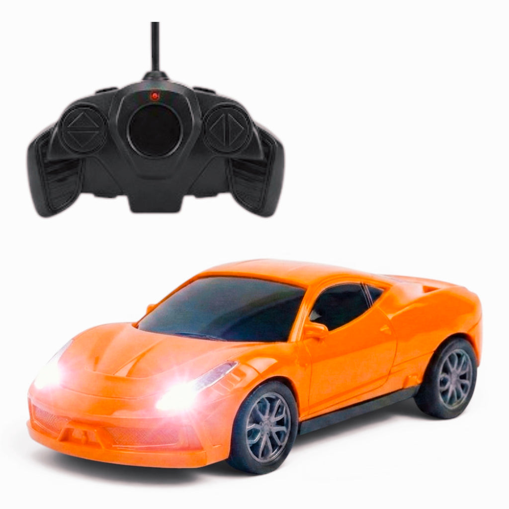 RC Modern Car | Remote Control Car for Kids | Rechargeable Battery | ORANGE COLOUR