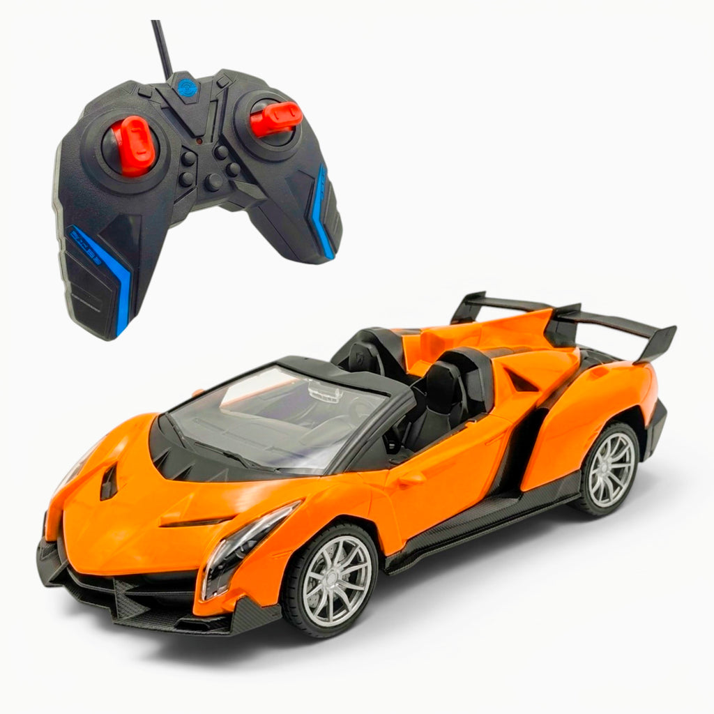 RC Sports Car | 1:16 Scale | Remote Control Racing Car with Aerodynamic Design | ORANGE COLOUR