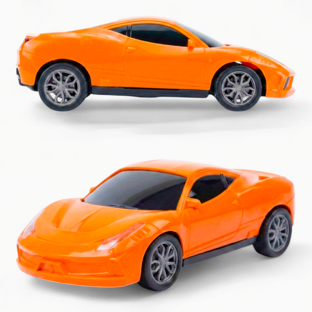 RC Modern Car | Remote Control Car for Kids | Rechargeable Battery | ORANGE COLOUR
