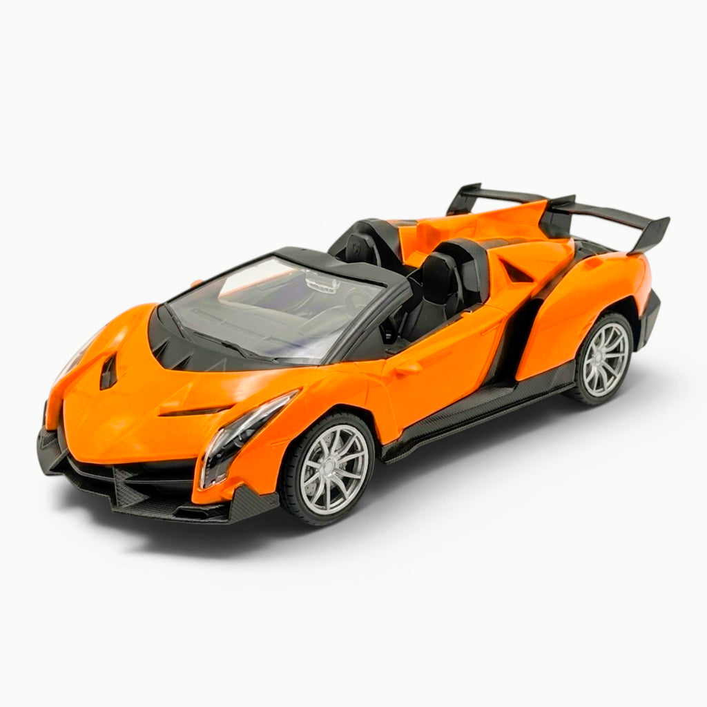 RC Sports Car | 1:16 Scale | Remote Control Racing Car with Aerodynamic Design | ORANGE COLOUR