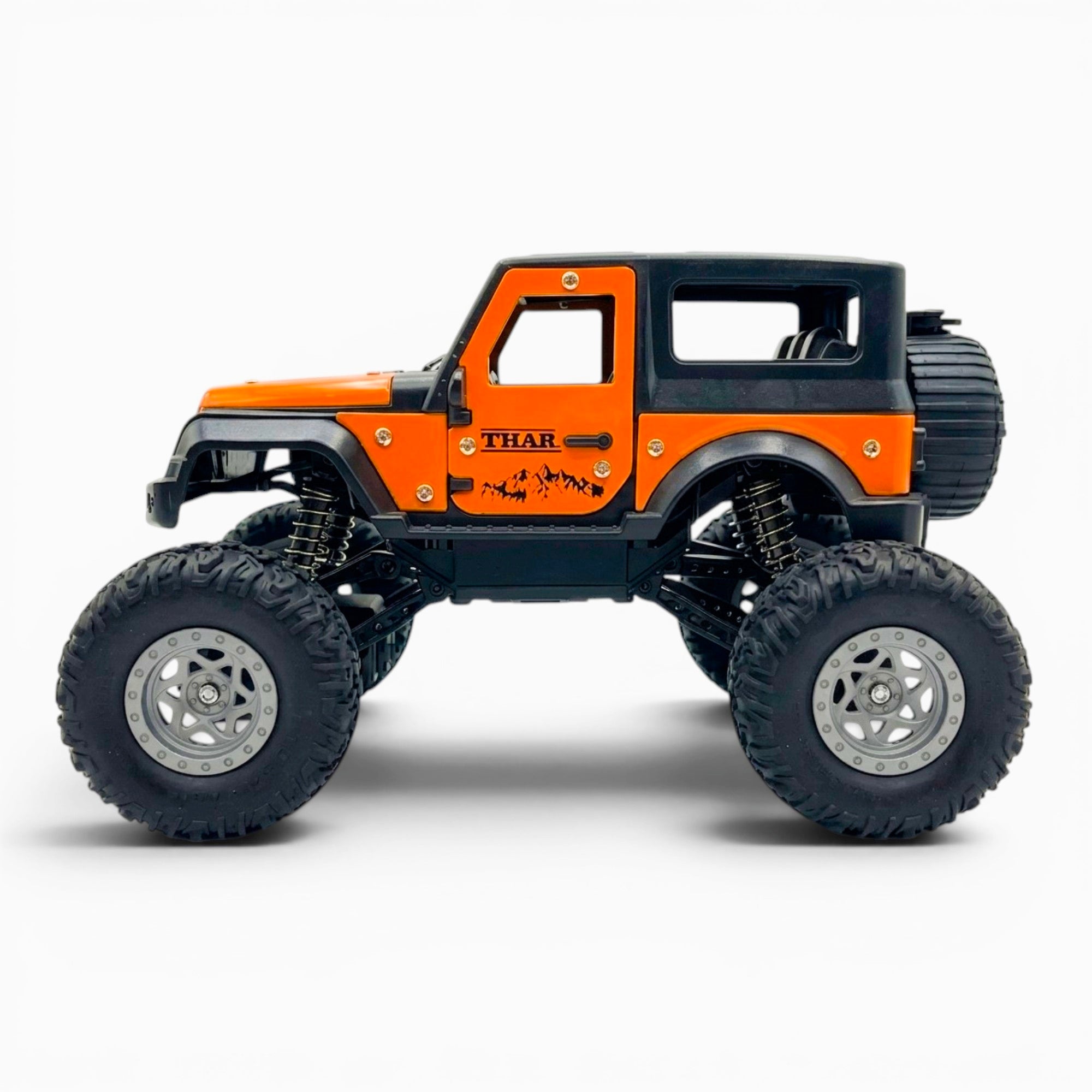 RC Thar | 1:18 Scale | Remote Control Off-Road Car for Kids | Rechargeable Battery | ORANGE COLOUR