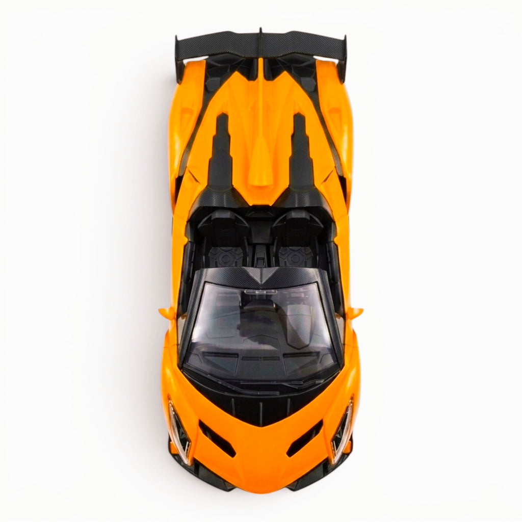 RC Sports Car | 1:16 Scale | Remote Control Racing Car with Aerodynamic Design | ORANGE COLOUR