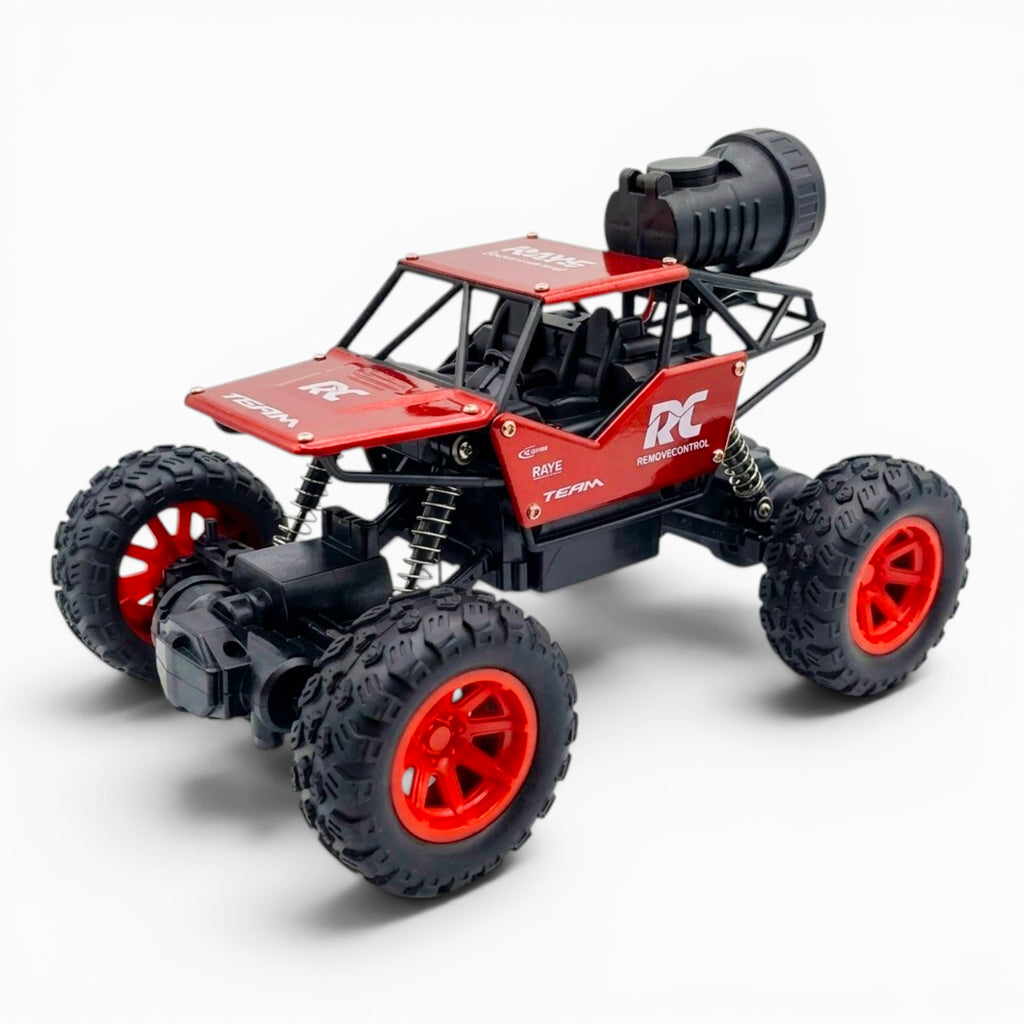 RC Rock Crawler | 1:18 Scale | Remote Control Off-Road Car for Kids | Rechargeable Battery | RED COLOUR