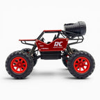 RC Rock Crawler | 1:18 Scale | Remote Control Off-Road Car for Kids | Rechargeable Battery | RED COLOUR