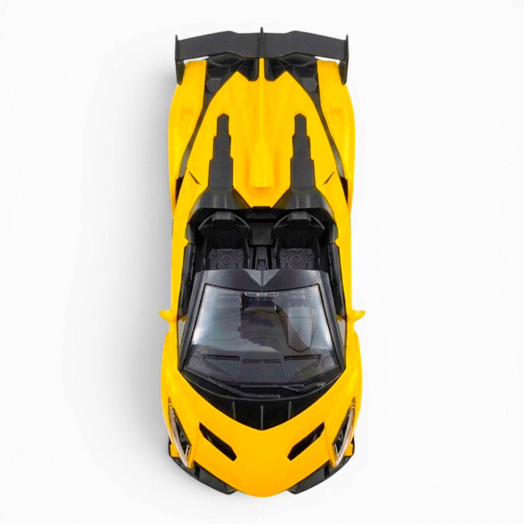 RC Sports Car | 1:16 Scale | Remote Control Racing Car with Aerodynamic Design | YELLOW COLOUR
